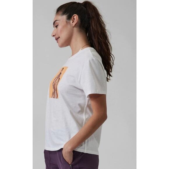 Athleta Daily Relaxed Artist Graphic White Tee Size 2X NWT - Picture 4 of 6